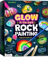 Kids Rock Painting Kit Glow in The Dark Arts Crafts Easter Gifts for Boy... - £31.78 GBP