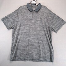 Under Armour The Performance Polo Shirt Men&#39;s XXL Loose Short Slv HeatGe... - $22.00