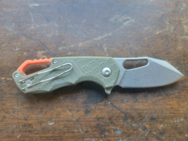 MKM Voxnaes Isonzo Clip Point Liner Lock Knife Green FRN (2.25&quot;) N690Co - $96.60 CAD