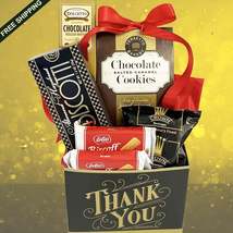 Classic Thank You Gift Box with Cookies and Coffee Unisex Design for Men... - $36.95