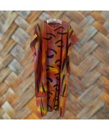 Vintage Hand-Drawn Batik Kaftan Dresses from Southern Thailand with Ches... - $85.00