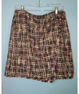 Ann Taylor Loft Tweed Mini Skirt Women’s Size 8 Multicolored Lined Side ... - £12.47 GBP