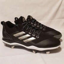 Adidas PowerAlley 5 W Womens Size 11.5 Softball Cleats Black Silver White B39218 - £55.93 GBP