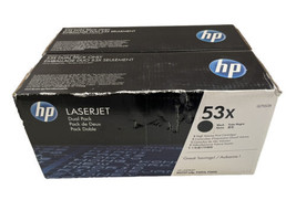 HP LaserJet 53x Dual Pack Q753XD Black Print Cartridges (2pack) Brand New - £73.51 GBP
