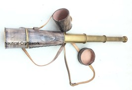 Marine Nautical Vintage Telescope Kelvin &amp; Hughes London 1917 Mark Pirate Cover - $54.78