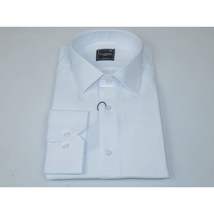 Men's Shirt By CASILA Turkey Cotton Blend Long Sleeves 502020-05 White Textured image 4