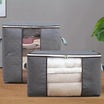 2-Piece Large Closet Storage Bag Set - Anti Dust Foldable Closet Organizers - £11.65 GBP
