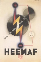 Heemaf voor electrische kracht 1930 - Cassandre (Art Deco Advert)- Frame... - £25.40 GBP