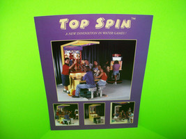 TOP SPIN Original 1996 Redemption Arcade Game Sales Flyer Vintage Promo Art - $18.53