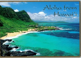 Oahu&#39;s Makapuu Beach Looking Toward Waimanalo Hawaii Postcard - £4.04 GBP
