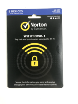 Norton by Symantec WiFi Privacy 5 Devices 1 Year Subscription NEW #1796 - £7.08 GBP