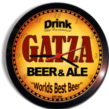 GATZA BEER and ALE BREWERY CERVEZA WALL CLOCK - £23.42 GBP