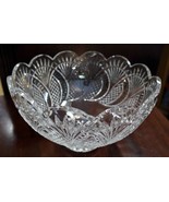 WATERFORD 10&quot; Footed Crystal Glass Fruit Bowl vgc. c1980 - £169.38 GBP