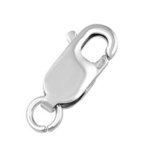1pc, Sterling Silver 925 Lobster Claw Clasp, Made in Italy Wholesale All Sizes - £7.11 GBP