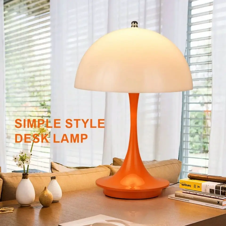 LED desk lamp mushroom bud rechargeable desk lamp bedroom restaurant  caf é - $29.24+