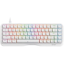 K68Se Wired 60% Gaming Mechanical Keyboard Rgb Backlit/Lighting Strip,Clicky Blu - £31.96 GBP