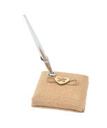 Gartner Studios Wedding Collection Chrome Pen w/ Barrel Burlap Holder Bl... - €13,75 EUR