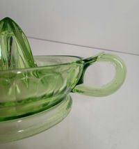 Green Uranium Depression Glass Juicer/Reamer image 3