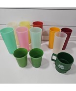 Vintage Tupperware Lot Cups Tumblers Retro Vtg Plastic Cups 107 109 115 - $19.80