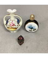 Mini Floral Water Jug Figurine, Perfume Bottle And Trinket Dish - $27.05 CAD