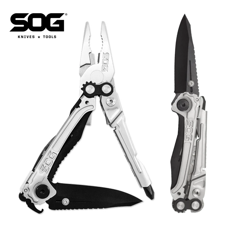 SOG Reactor Tactical Multi-tool Cutting Pliers Pocket EDC Small Folding ... - £56.65 GBP