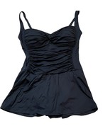 LaBlanca Women&#39;s Ruched Top Black Swimsuit Skirted Bottom Sz 12 - £46.76 GBP
