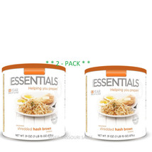 2 Pack - Essentials Shredded Hashbrowns #10 Cans Emergency Long Term, 25... - $64.24