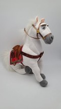 Disney Store Maximus White Horse Plush Rapunzel Tangled Medium 14&quot; Retired Toy - £24.36 GBP