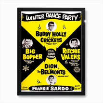 Vintage Buddy Holly Concert Poster - 20x30 (Framed) - £87.92 GBP