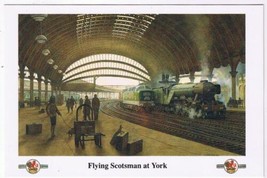 Postcard Train Flying Scotsman at York Mike Turner - $3.61