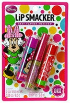 LIP SMACKER 3pc Balm &amp; Glitter Gloss Minnie Mouse Collection Set - £6.95 GBP