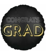 28 inch Satin Celebrate The Grad Foil Mylar Balloon - Party Supplies Dec... - $8.71