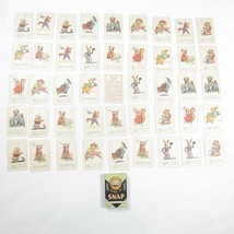 Vintage 1920s Snap Card Game &amp; Box Whitman Art Deco Anthropomorphic Animals RARE - £44.84 GBP