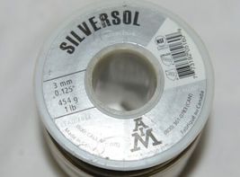 AIM SIlversol SIlver Solder Lead Free 1 Pound Spool 3mm .125 Inch image 3