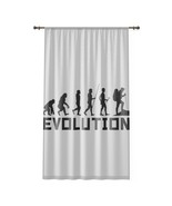 Evolution Silhouette Personalized Photo Window Curtain - 50&quot; x 84&quot; - £50.81 GBP