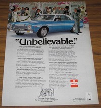 1976 VINTAGE AD~THE 76 DODGE ASPEN SEDAN - £8.49 GBP