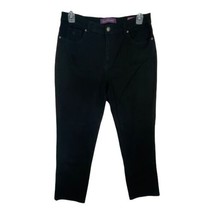 Gloria Vanderbilt Womens Jeans Size 12 Short Black Amanda Stretch Denim ... - £16.56 GBP