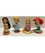 Disney Animators Lot of 4 Pocahontas Mermaid Rapunzel Figures Cake Toppe... - £7.70 GBP