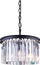 Pendant Lamp SYDNEY 3-Light Mocha Brown Silver Gray Royal-Cut Crystal - £803.64 GBP