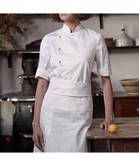 Chef Summer Short Sleeve Culinary Catering Coat Shirt Jacket For Women - €23,43 EUR