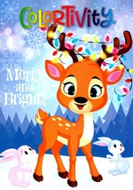 Colortivity - Christmas Holiday - Coloring and Activity Book ~ Merry and Btight - £5.58 GBP