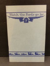Watch the Fords Go By Model T Sales Brochure - £70.35 GBP