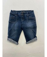 Rlevolution by Rickis Women&#39;s Bermuda Blue Jeans Shorts Size 10/30 Stretch  - £10.97 GBP