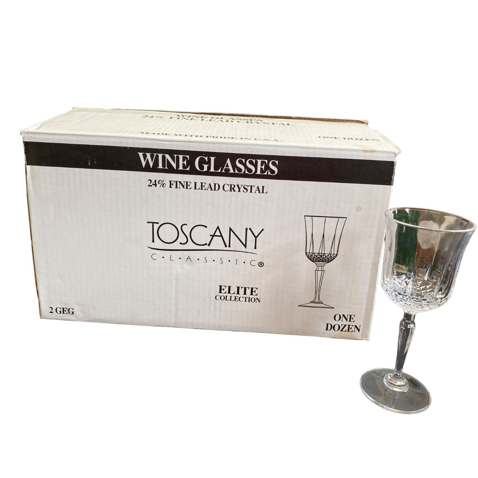 Vintage 12-piece Toscany classic Wine glasses Any occasion - $39.49