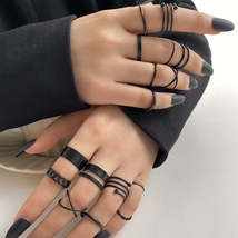 Black-Plated Stacking Ring Set - $14.99