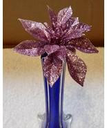 Picks Fake Flowers 8&quot; Tall Celebrate It Decor Lavender Glitter Flowers 259R - $7.53 CAD