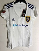 ADIDAS WOMEN&#39;S MLS TEAM JERSEY REAL SALT LAKE WHITE SIZE M - $9.89