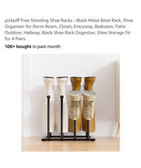  Free Standing Shoe Racks - Metal Boot Rack, Shoe Small for 4 Pairs Black - €25,87 EUR