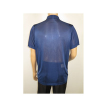Mens Polo Shirt Slinky Sheer Short Sleeves Soft Touch Stacy Adams 57006 Navy image 2