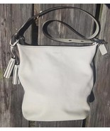 Coach Ivory Leather Legacy Duffle Shoulder Bag 19889 Bin G - $1,057.67 MXN